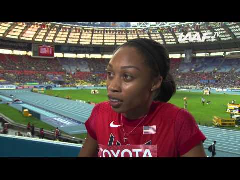 Moscow 2013 - Allyson FELIX USA - 200m Women - Semi-Final 2