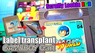 Gameboy Cart Label Transplant