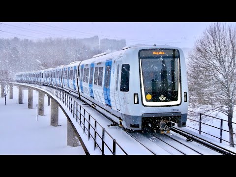 Züge in der Stockholmer U-Bahn | Winter 2024 | Metro | Trains