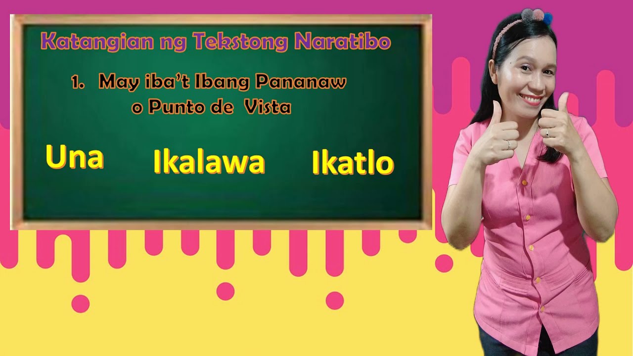 MGA KATANGIAN NG TEKSTONG NARATIBO/ELEMENTO O SANGKAP NG TEKSTONG NARATIBO/ MGA HALIMBAWA