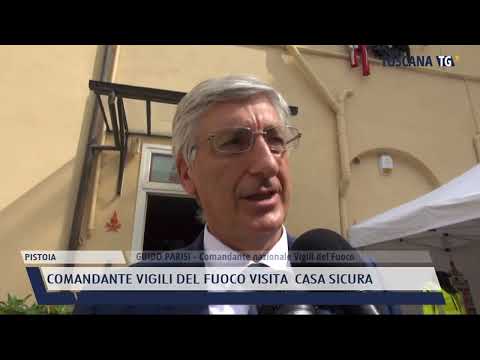 2022-05-25 PISTOIA - COMANDANTE VIGILI DEL FUOCO VISITA  CASA SICURA