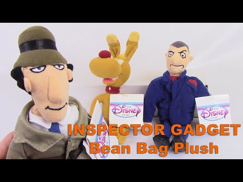 Disney INSPECTOR GADGET Bean Bags (Set of 3) Stuffed Plush Value Toy Review - BBToyStore.com