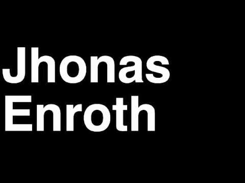 How to Pronounce Jhonas Enroth Buffalo Sabres NHL Hockey Player Runforthecube