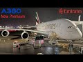 Emirates Airbus A380 New Premium Eco Paris CDG Dubai DXB FULL FLIGHT REPORT