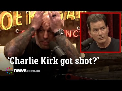 Moment Rogan finds out about Charlie Kirk shooting