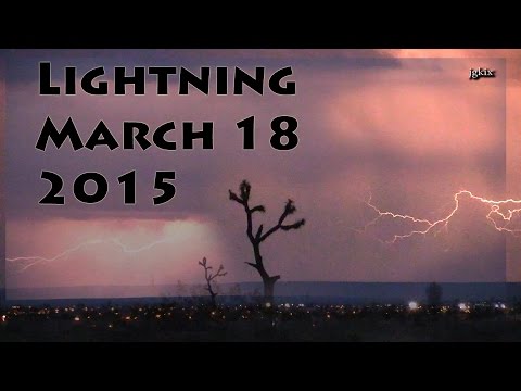 Lightning in the High Desert March 18th 2015