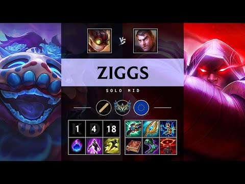 Ziggs Mid vs Jayce - EUW Challenger Patch 25.14