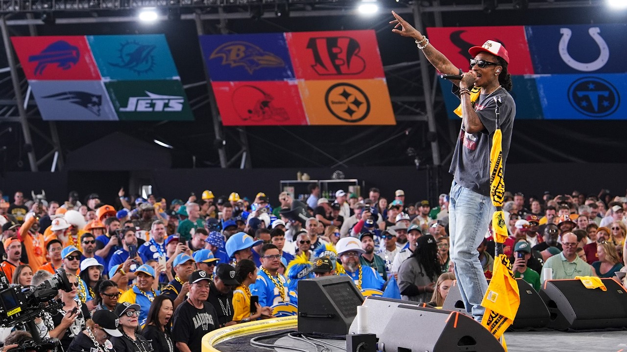 Wiz Khalifa Performs "Black and Yellow" at the 2026 NFL Draft