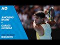 Juncheng Shang v Carlos Alcaraz Highlights | Australian Open 2024 Third Round