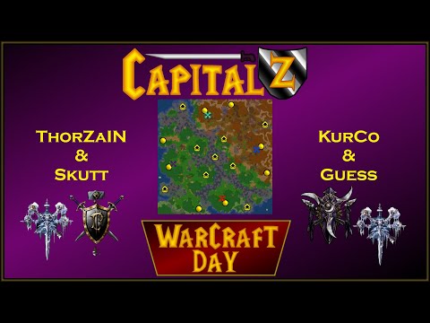 WC3 2v2 Cast | ThorZaIN & Skutt vs KurCo & Guess | Hillsbrad Creek