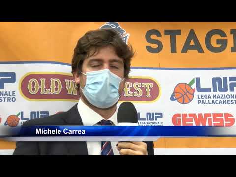 [PistoiaBasketTV] Coach Michele Carrea nel post gara di Npc Rieti - Giorgio Tesi Group