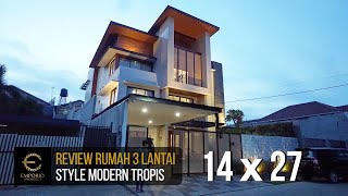 Thumb Video Hasil Konstruksi Rumah Modern 3 Lantai Bapak Arnold II di  Jakarta