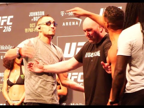 UFC 216 Weigh Ins: Tony Ferguson vs. Kevin Lee Staredown
