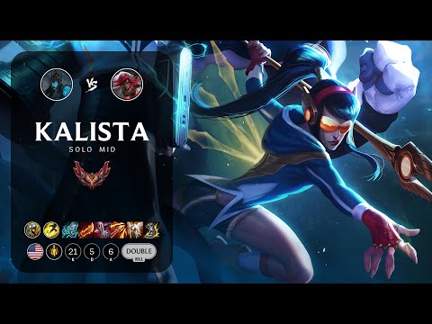 Kalista Mid vs Katarina - NA Grandmaster Patch 13.17