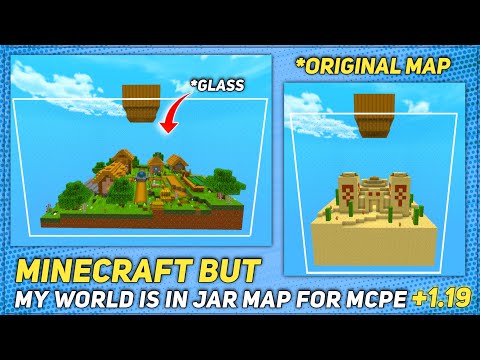 Devay Gaming - How To Download Minecraft But World In A Jar For Minecraft Pe | Skyblock Map For Mcpe | Devay Gaming