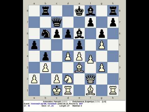 Amonatov, Farrukh vs Doluhanova, Evgeniya | Voronezh Chess Open 6th 2002, Russia