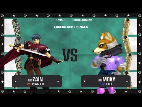 FOUR LOKO FIGHT NIGHT Zain (Marth) Vs Moky (Fox) Losers Semi-Finals