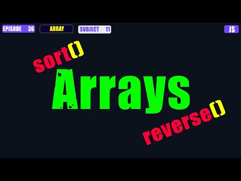 Learn Javascript In Arabic 2024 038 Array Sort Reverse Javascript Trending Coding Cod