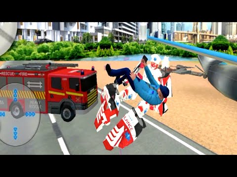 Ambulance Robot City Rescue Game #1 Android Gameplay