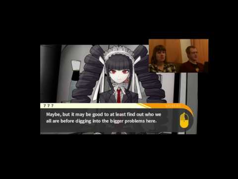 Let's play Danganronpa prologue part 1- Nice to f'ing meet you