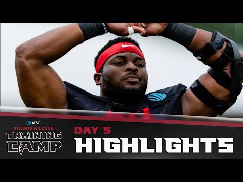 First practice with pads for Atlanta Falcons | AT&T Training Camp Highlights