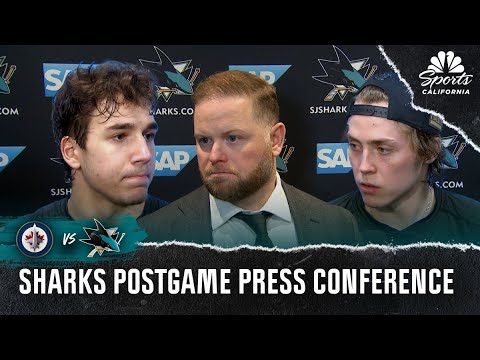 Michael Misa, Sharks players break down exciting 2-1 overtime win vs. Jets | NBC Sports California