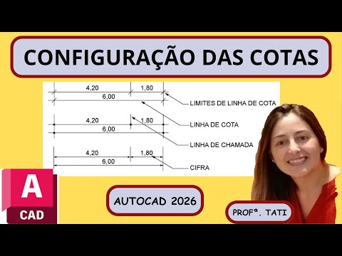 Como Configurar Cotas no AutoCAD Conforme a NBR 6492 | Tutorial Completo | Tati BIM