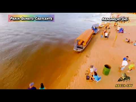 ABEIA #fpv #praia Quarto Crescente #aragarças GO #drone #turismo 