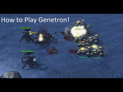 StarCraft II - Standard Genetron Build order! Scion Custom Races Mod