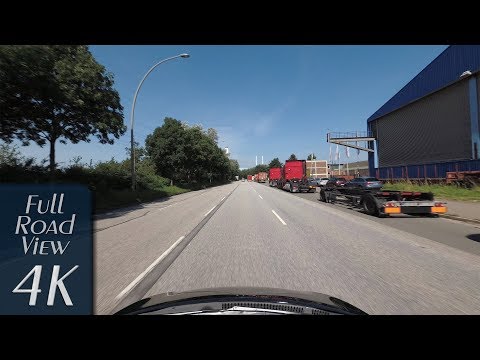 Hamburg, Germany: Billbrook/Moorfleet, Andreas-Meyer-Straße - 4K (UHD/2160p/60p)