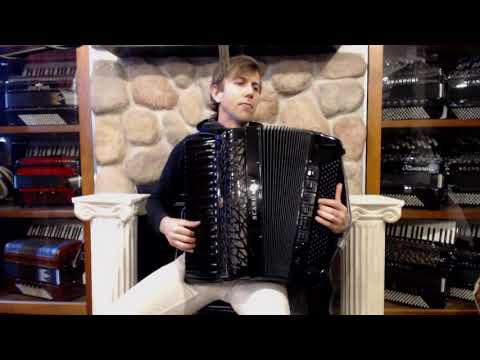 SCANAIRVILLMMAB - All Black Scandalli Air VI Piano Accordion LLMM 41 120 $12999