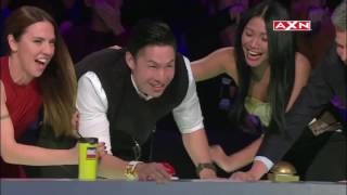 Mask Performers' Silly Antics Make Judges Laugh | Asia’s Got Talent Episode 5 | 2016 - 2017 video