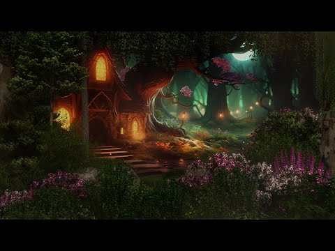 Enchanted Forest Rain – Gentle Wind Chimes, Soothing Rainfall & Nature Sounds for Sleep & Relaxation