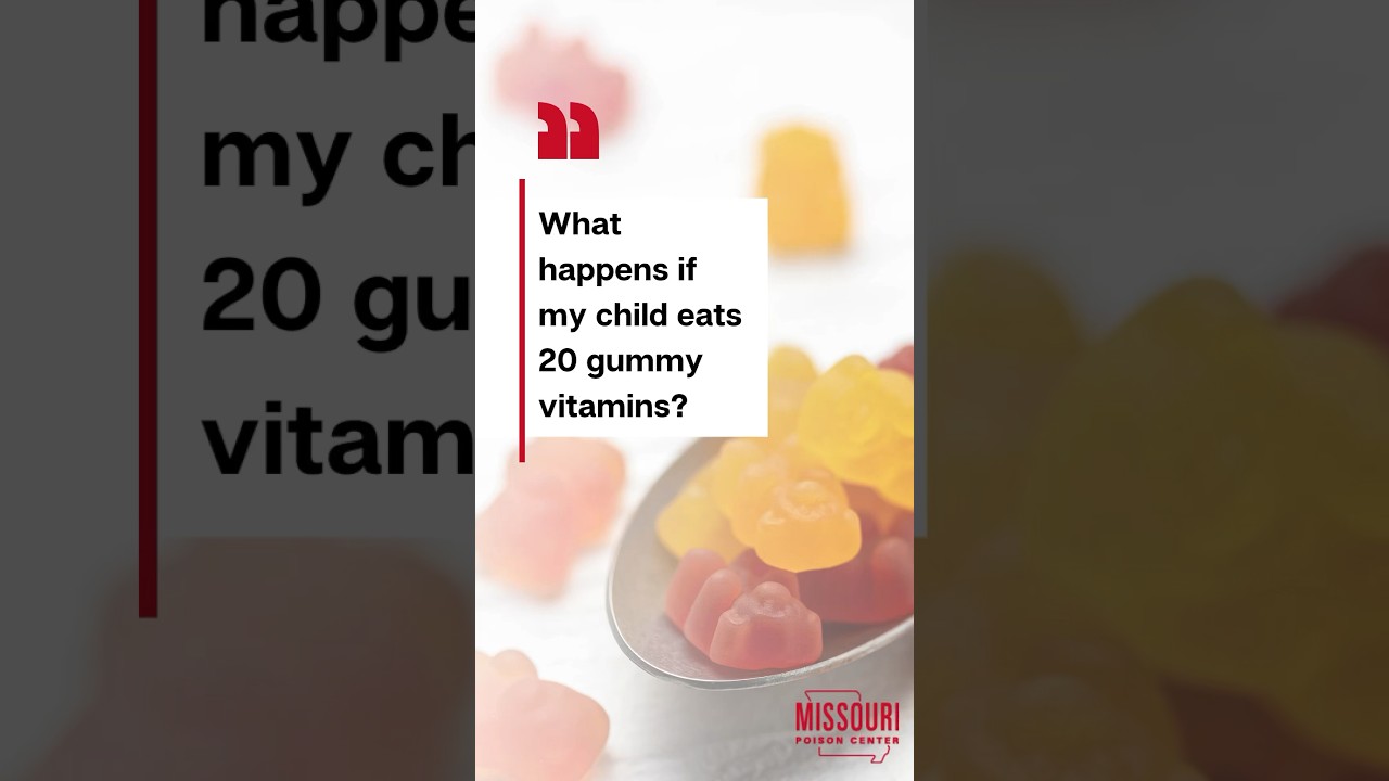 What happens if my child eats 20 gummy vitamins? #Vitamins #GummyVitamins #MultiVitamins #PoisonHelp
