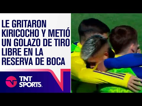 ¡Le gritaron KIRICOCHO y metió un GOLAZO de TIRO LIBRE en la Reserva de Boca! ⚽🔥