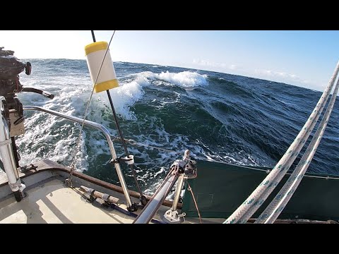 Contessa 26 sailing fast and slow from Baltimore Ireland to Cardiff after the Jester Challenge 2023