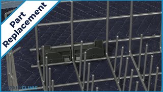 KitchenAid dishwasher lower dishrack roller assembly replacement W11551383