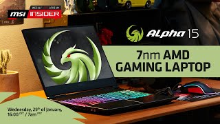 Video 4 of Product MSI Alpha 15 Gaming Laptop (AMD Ryzen 4000, A4DEK)