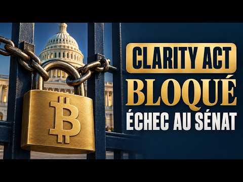 CLARITY ACT BLOQUÉ : énorme coup dur pour la CRYPTO aux États-Unis