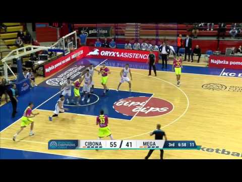 Highlights of Mega Leks in loss to Cibona  (13.12.2016)