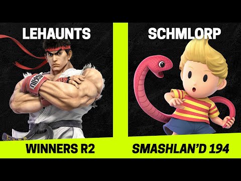 SmashLAN'd 194 Winners R2 - lehaunts (Ryu) vs Schmlorp (Lucas) - SSBU Tournament