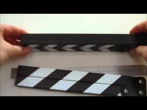 Professional Clapperboard clap sticks 280mm wide for film & tv Clap Loading
