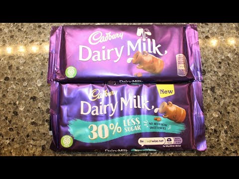 Cadbury Dairy Milk 30% Less Sugar vs Cadbury Dairy Milk – Blind Taste Test