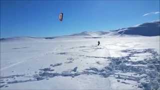 preview picture of video 'my first snowkiting'