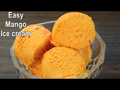 Easy Mango Custard Ice Cream Recipe | Recipe by Binita Sinha