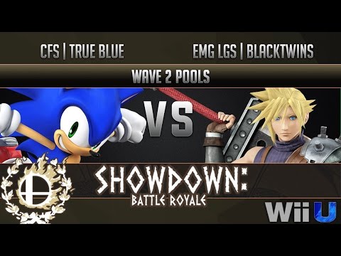 Showdown Battle Royale WAVE 2 POOLS - CFS | True Blue (Sonic) vs EMG LGS | Blacktwins (Cloud)