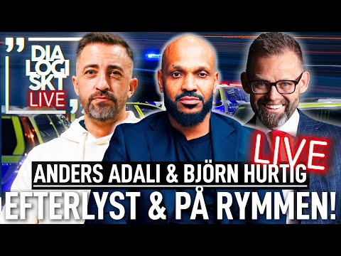 LIVE: Anders Adali efterlyst & på rymmen! Live i studion tillsammans med advokat Björn Hurtig