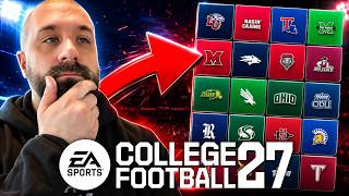 The BEST 1-STAR Schools To Rebuild In College Football 27 Dynasty Mode!