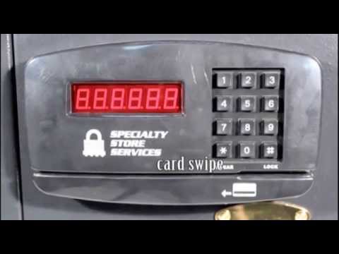 How to Operate the Electronic safe / Cash Drop with Card Reader Item 6922
