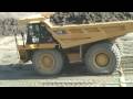 180-tonne Cat 777F dump truck emergency stop
